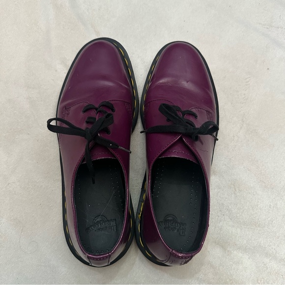 Dr. Martens Women's Purple Leather Oxford Shoes Size 9 - Picture 10 of 10